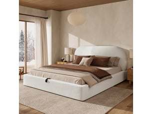 Lit coffre 180x200 cm <strong></strong> <strong>Fay Lum</strong> coloris beige