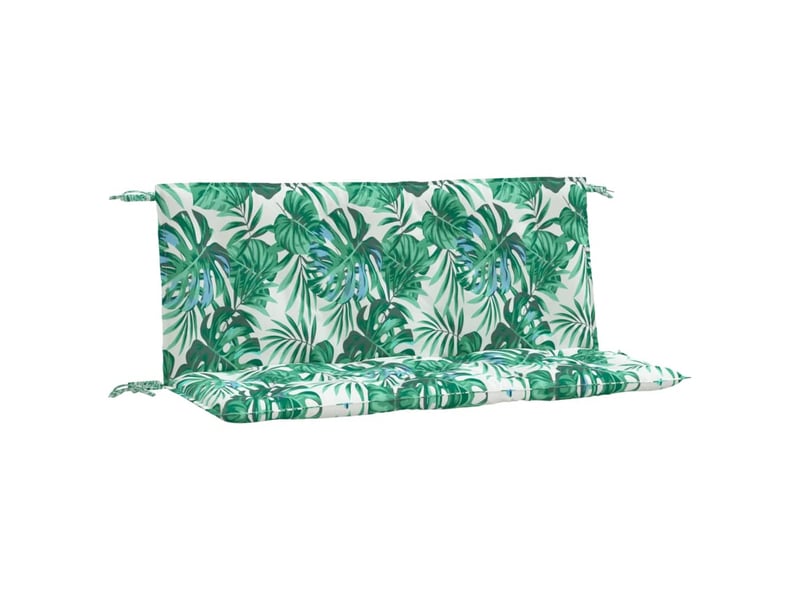 Lot de 2 coussins de banc de jardin, coussins d'assise motif de feuilles cf58665 - Conforama A