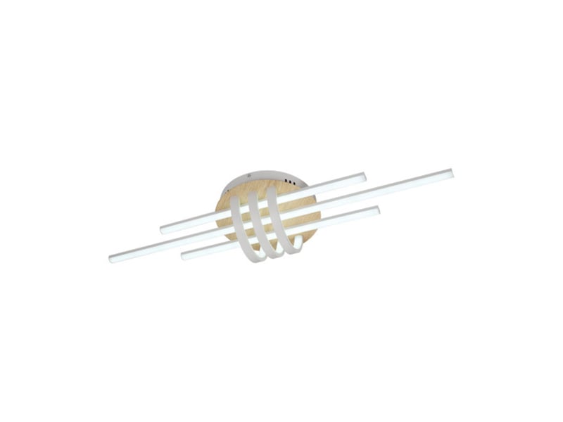  Fabrilamp kirova, plafonnier, moderne, led, 64 w, 7040 lm, 3000-4000-6500 k, blanchêtre, 13.5 x 85.5 x 23.5 cm 244886468 - Conforama A