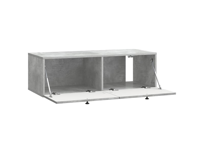  Meuble tv - banc tv - meuble de rangement mural gris béton 99 x 41 x 30 cm bois d'ingénierie  - Conforama E