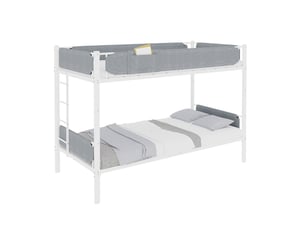 Lit superposé 90x190 cm MAISENTIEL coloris blanc