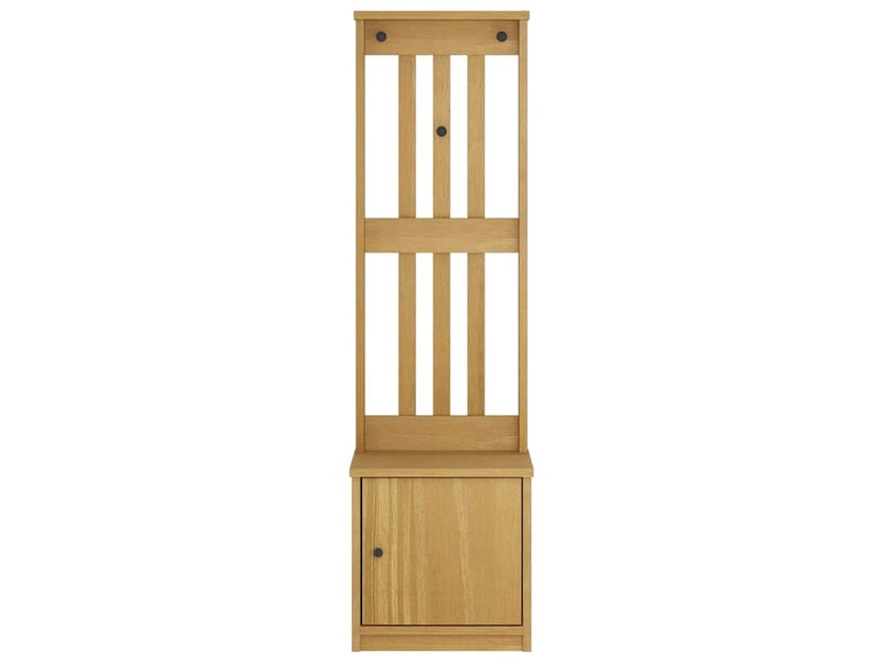  Porte manteau couloir sandnes 45x40x159,5 cm bois massif pin shl50180  - Conforama E