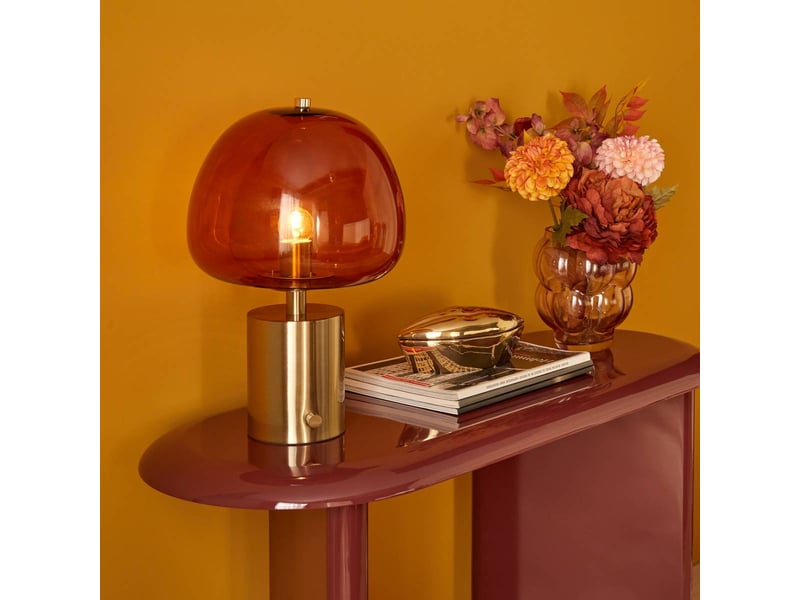  Lampe elie champignon h.41cm rouge ELIE - Conforama B