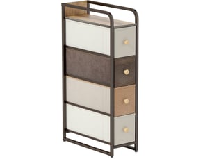 Chiffonnier 4 tiroir(s) WISHDOR coloris multicolore largeur 20 cm hauteur 84.5 cm