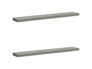 Lot de 2 coussins de banc, coussins d'assise vught 100 % polyester gris cf58479