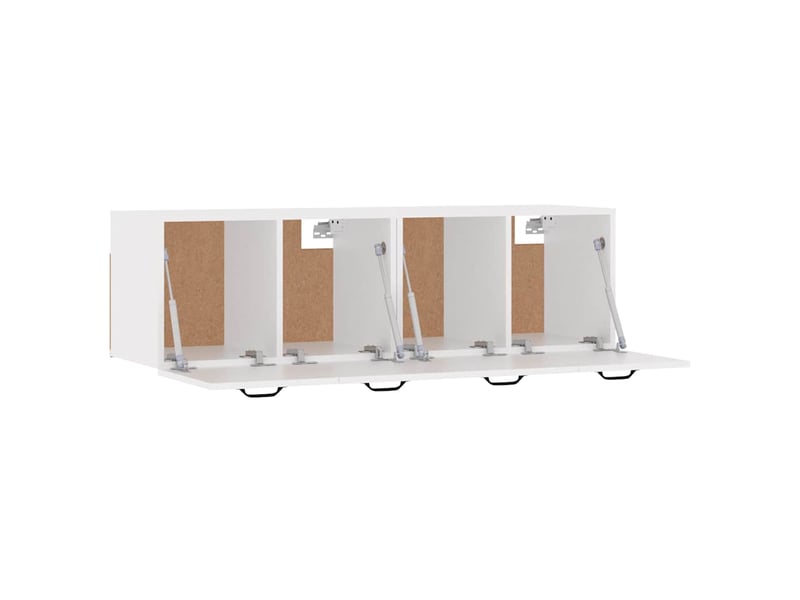 Armoires murales 2 pcs salon blanc 80x35x36,5cm bois d'ingénierie shl6145  - Conforama E