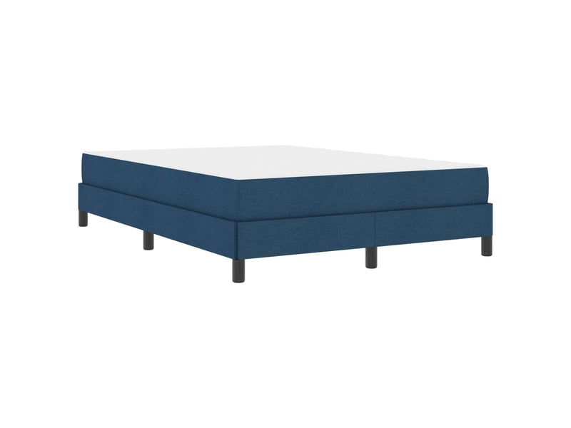  Lit adulte, lit double, lit à ressorts bleu 140x190cm tissu cf17294  - Conforama D