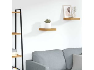 Étagère flottante, étagère suspendue montage mural marron 23 x 23,5 x 3,8 cm cf42555