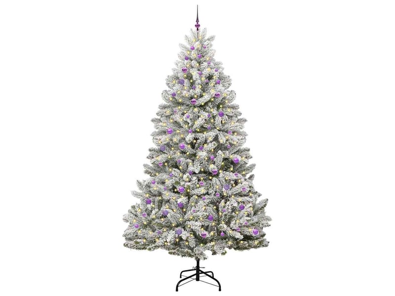  Sapin de noël, arbre de noël artificiel 270 cm 300 led blanc chaud cf61018  - Conforama C