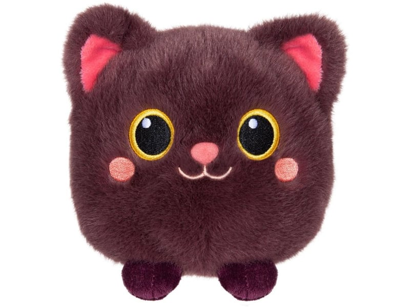  Peluche moko maru kitty 20 cm ronde style kawaii prune 72019 - Conforama A
