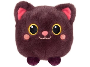 Peluche moko maru kitty 20 cm ronde style kawaii prune