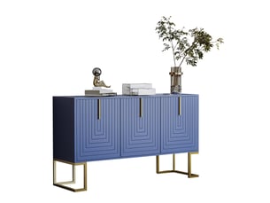 Buffet 3 porte(s) 0 tiroir(s) <strong>BEAUNIV</strong> <strong></strong> - 138 cm coloris bleu