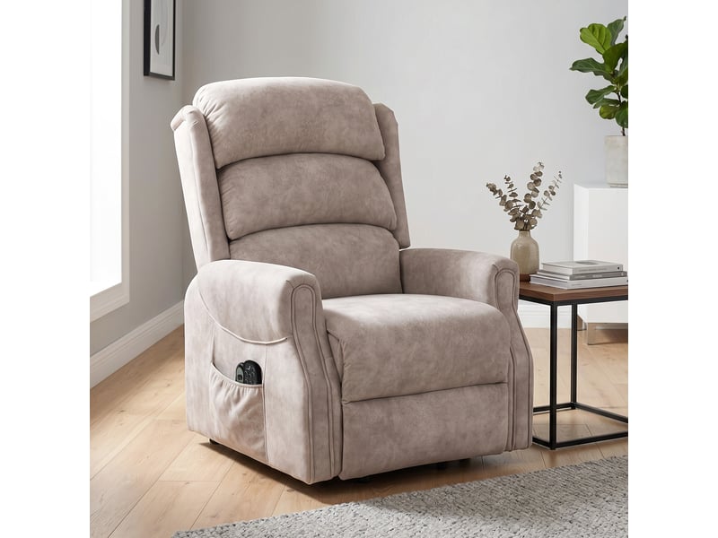  Fauteuil releveur électrique massage par vibrations et chaleur, fauteuil relax électrique en velours, 80x160x82cm, beige Z-713-209V90CW - Conforama A