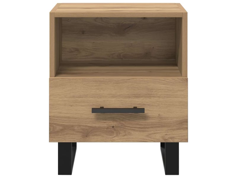 Table de chevet - cabinet de chevet - table de nuit chêne artisanal 40 x 35 x 47,5 cm - Conforama E