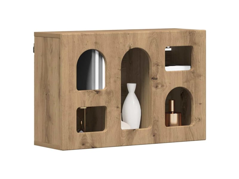 Armoire suspendue, meuble de rangement elst chêne artisanal 60x20x40 cm - Conforama C