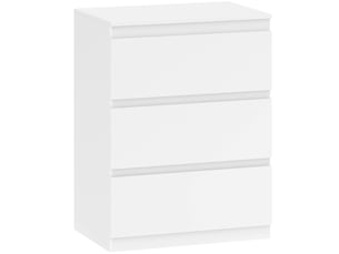 Commode 3 tiroir(s) WISHDOR coloris blanc largeur 60 cm
