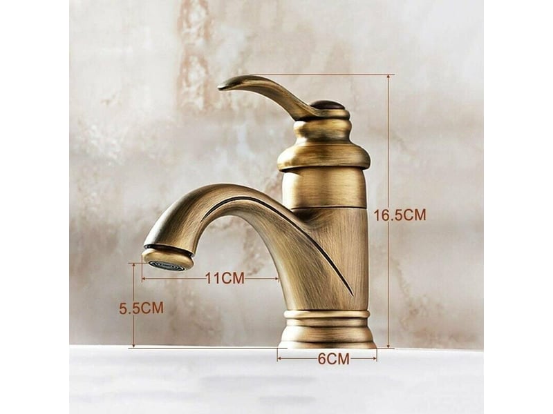  Robinet vintage , mitigeur eau chaudefroide, finition antique, pour lavabobalconbar.  - Conforama D