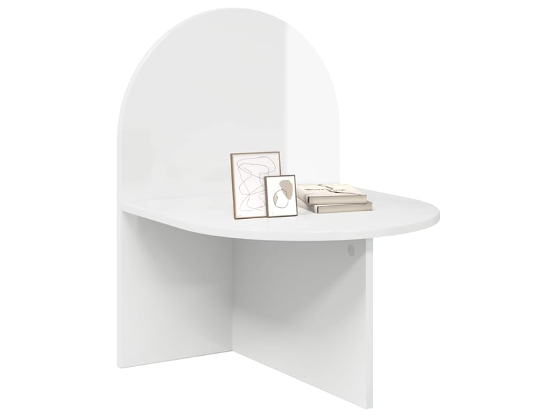  Table de chevet 2 pièces blanc brillant 48 x 49 x 65 cm  - Conforama C