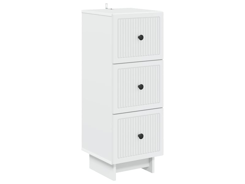  Armoire à tiroirs, rangement bureau blanc 33 x 34,5 x 90 cm bois d'ingénierie shl5735  - Conforama A