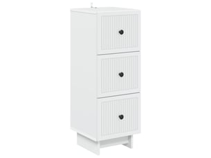 Armoire à tiroirs, rangement bureau blanc 33 x 34,5 x 90 cm bois d'ingénierie shl5735
