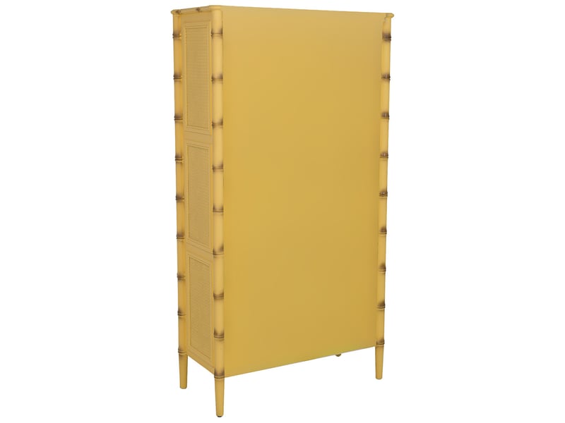  Armoire en bois jaune 95x44x178 cm h  - Conforama D