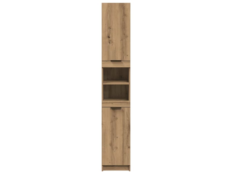  Amoire de salle de bain chêne artisanal 32x34x188.5cm bois d'ingénierie  - Conforama D