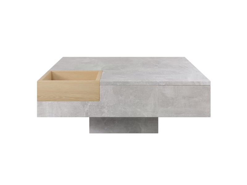  Table basse carrée avec boîte de rangement amovible, style moderne, pour salon, 72 × 72 × 30 cm  - Conforama A