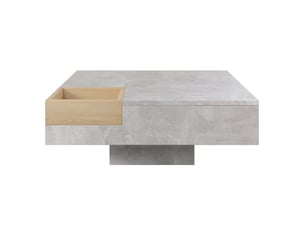 Table basse carrée avec boîte de rangement amovible, style moderne, pour salon, 72 × 72 × 30 cm