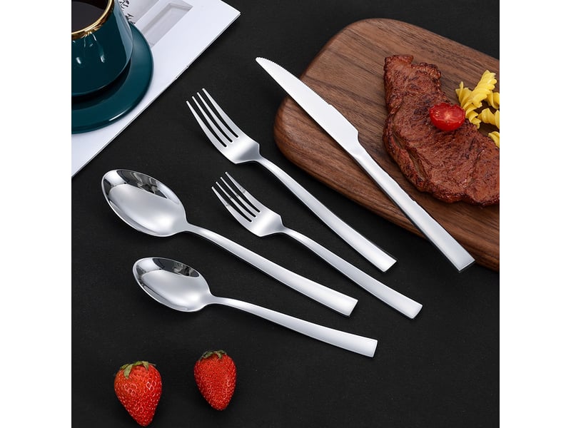  Ensemble de 15 couverts de table en acier inoxydable – pour 3 personnes  - Conforama C