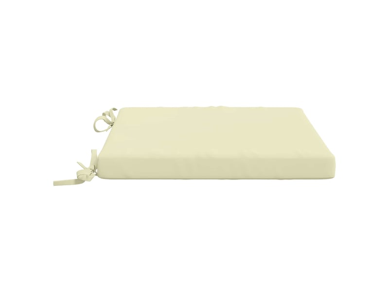 Lot de 4 coussins de siège, coussins d'assise soest 100 % polyester crème cf60387 - Conforama D