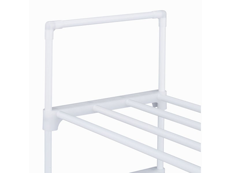  Étagère à chaussures modulable pour dressing 175,5 x 93 x 30,5 cm rangement flexible 10 niveaux en acier blanc 13_0011371  - Conforama E