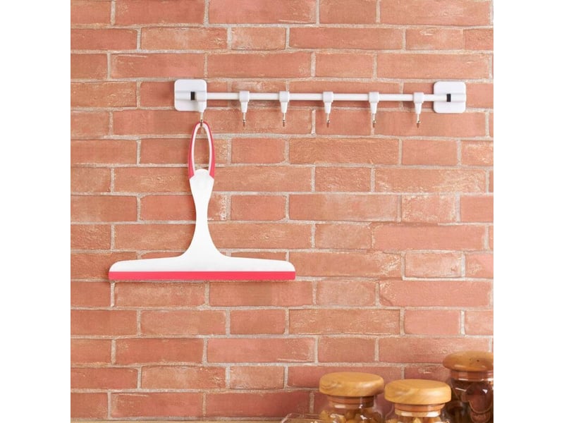  Enowelir 3x raclettes douche – nettoyage vitres miroirs fenêtres, 3 couleurs (bleu vert rouge), anti-buée  - Conforama C