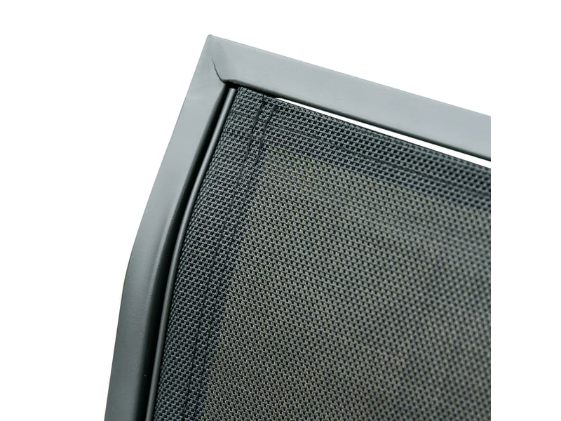  Balancelle de jardin 3 places en métal noir – large assise, structure résistante aux intempéries  - Conforama D