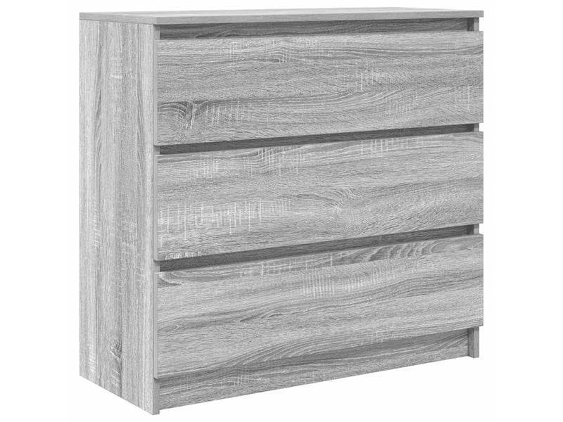  Buffet - bahut - meuble de rangement sonoma gris 80x35x76 cm bois d'ingénierie  - Conforama A