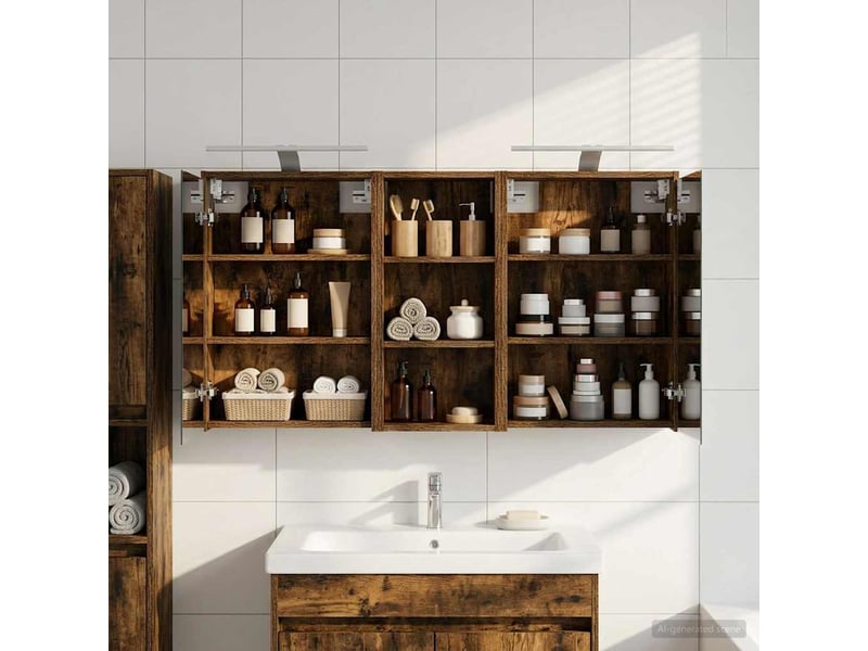 Ensemble de meubles de salle de bain 3 pcs 116x16x62.5 cm shl1896  - Conforama B
