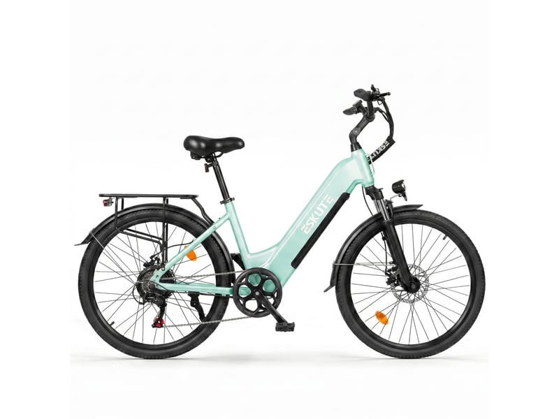 Eskute c202 vélo électrique 250w 48v17.5ah 26'' - vert - Conforama C