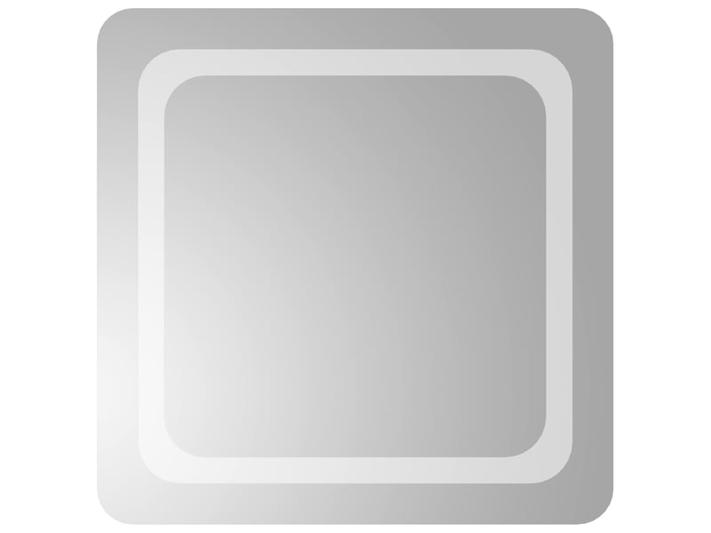  Miroir de salle de bain, miroir de toilette led transparent 50 x 50 cm verre trempé cf62587  - Conforama A