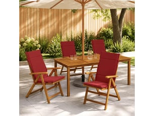 Lot de 4 coussins de chaise à dossier haut gemert cf59315