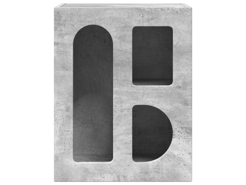 Table de chevet - cabinet de chevet - table de nuit elst 2 pc gris béton 40 x 35 x 50 cm - Conforama E