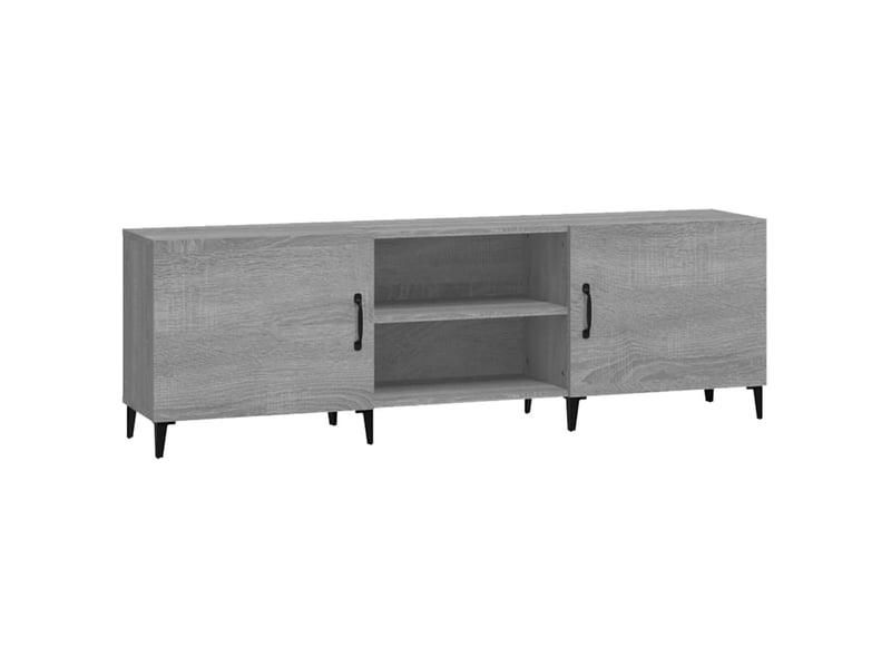  Meuble tv - banc tv - meuble de rangement sonoma gris 150x30x50 cm bois d'ingénierie  - Conforama A
