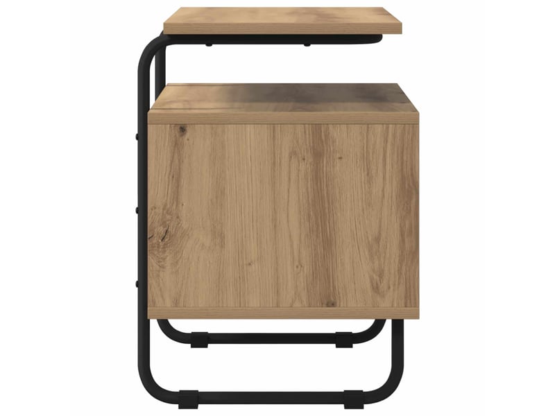  Table de chevet - cabinet de chevet - table de nuit chêne artisanal bois d'ingénierie  - Conforama D