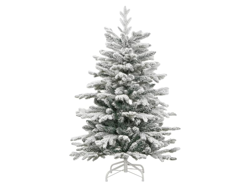  Sapin de noël artificiel, arbre de noël à charnières avec neige floquée 150 cm shl5983  - Conforama A