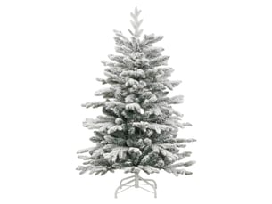 Sapin de noël artificiel, arbre de noël à charnières avec neige floquée 150 cm shl5983