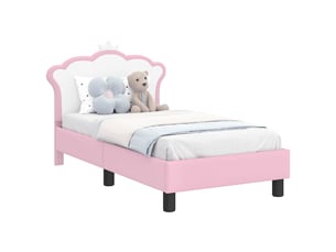 Lit simple 70x140 cm coloris rose