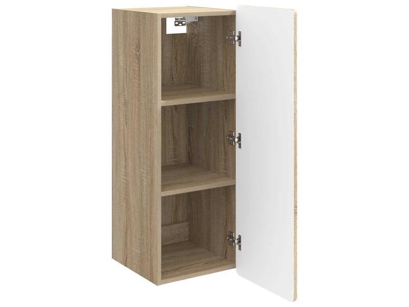  Armoire murale salon, meuble de rangement chêne sonoma 33 x 34,5 x 94 cm bois d'ingénierie  - Conforama C