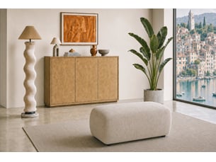 Pouf / repose pied <strong>CASANOVA</strong> <strong></strong> beige