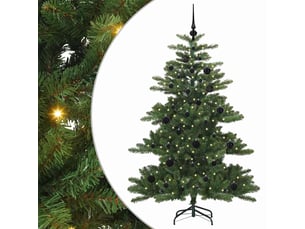 Sapin de noël artificiel, arbre de noël à branches articulées vert 150 cm shl7568