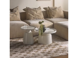 Selsey brin - ensemble de table basse - 70 cm - crème