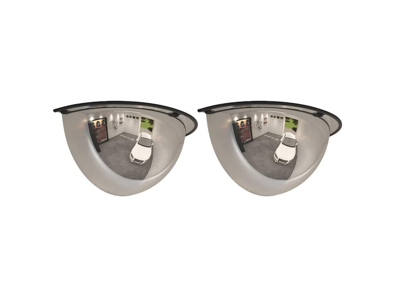  Miroirs de circulation en demi-dôme 2 pcs ø40 cm acrylique cf62937  - Conforama A