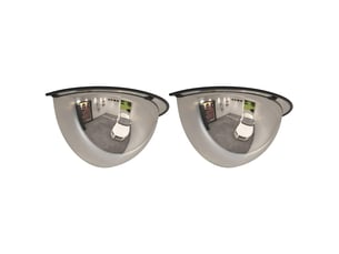 Miroir  à fixer coloris blanc <strong></strong>  <strong></strong> - 40 cm x 40 cm